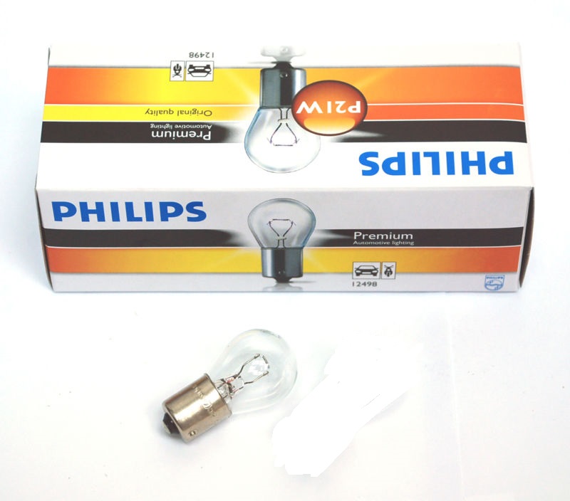 фото Автолампа Philips P21W 12V 12498CP 