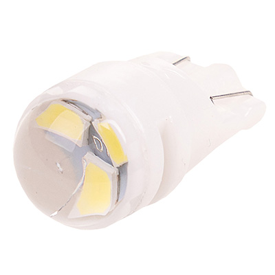 фото Светодиод SKYWAY T10 (W5W) 12V 3 SMD линза белая   