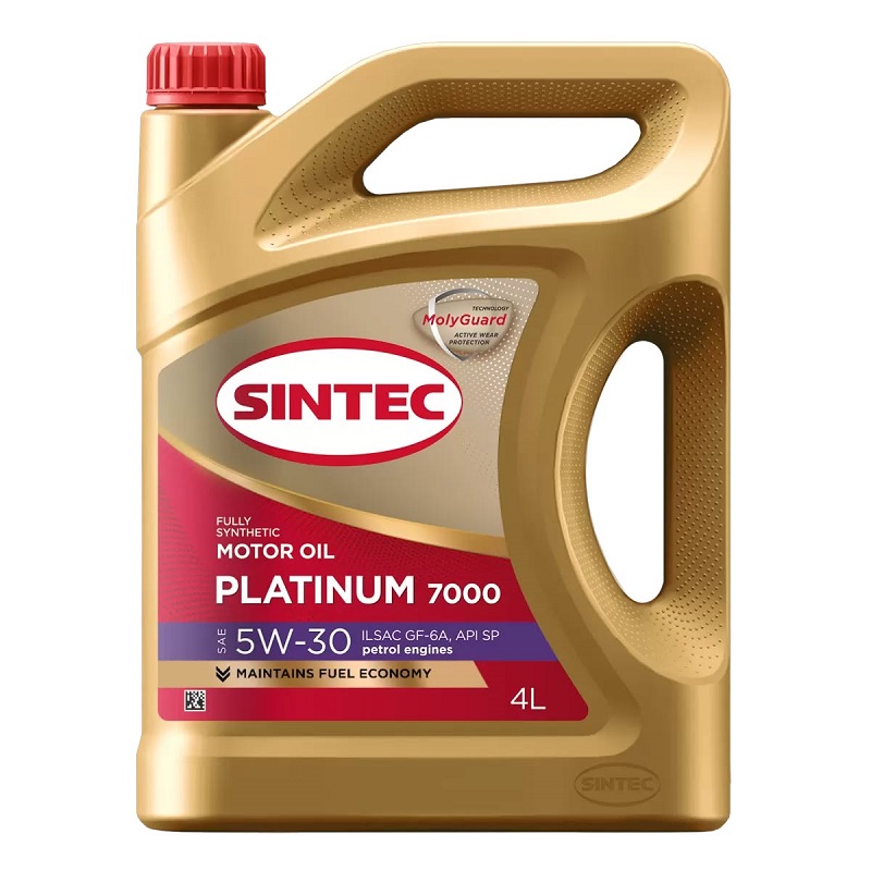 фото Моторное масло SINTEC PLATINUM 7000 SAE 5W-30 ILSAC GF-6A  API SP 4л 