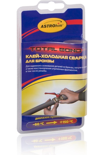 фото Клей-холодная сварка для бронзы 55гр, АС-9309 АСТРОХИМ  