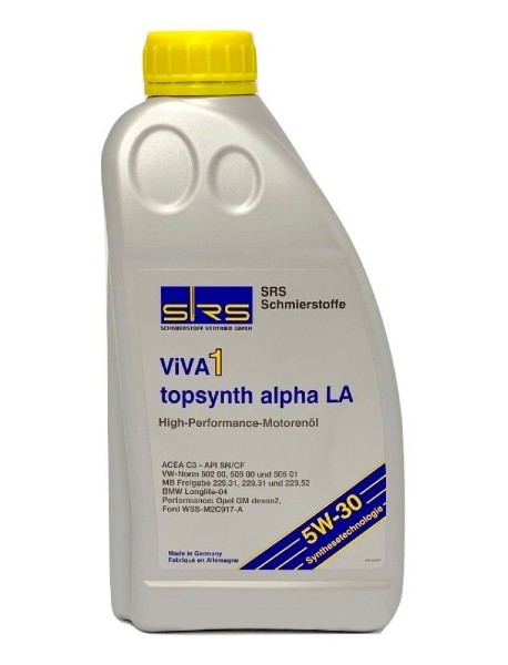 Моторное масло SRS VIVA 1 topsynth alpha LA 5W-30 1л. купить в ...