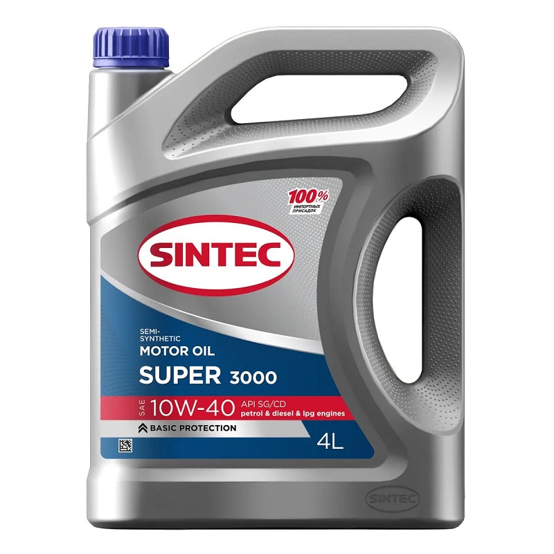 фото Моторное масло SINTEC SUPER 3000 SAE 10W-40 API SG/CD 4л 