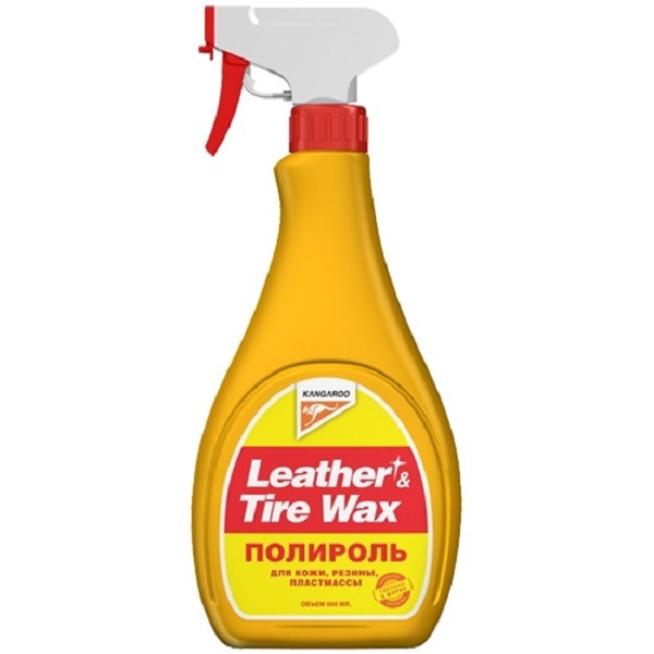 фото Полироль универсальный Kangaroo Leather&Tire wax 500мл 