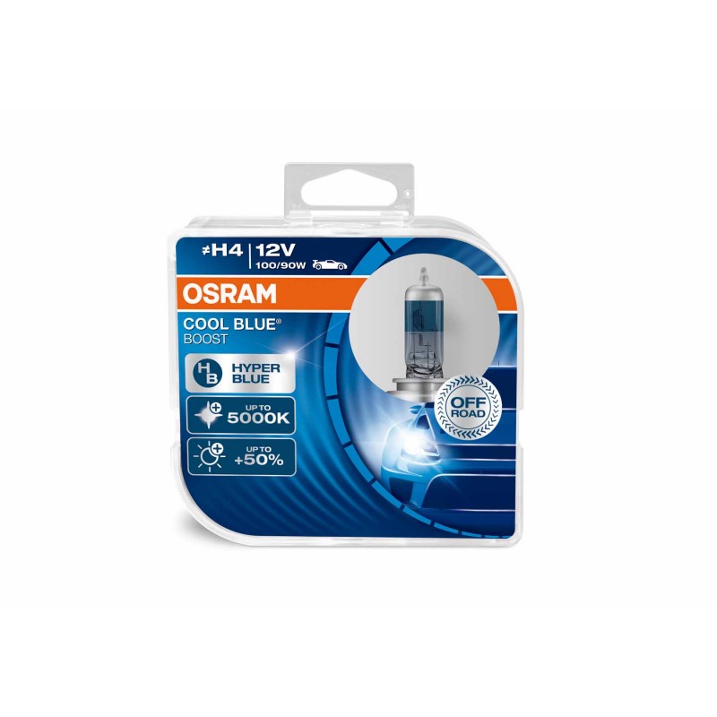 фото Автолампа OSRAM H4 12V-100/90W Cool Blue Boost 5000К (Eurobox 2шт) 