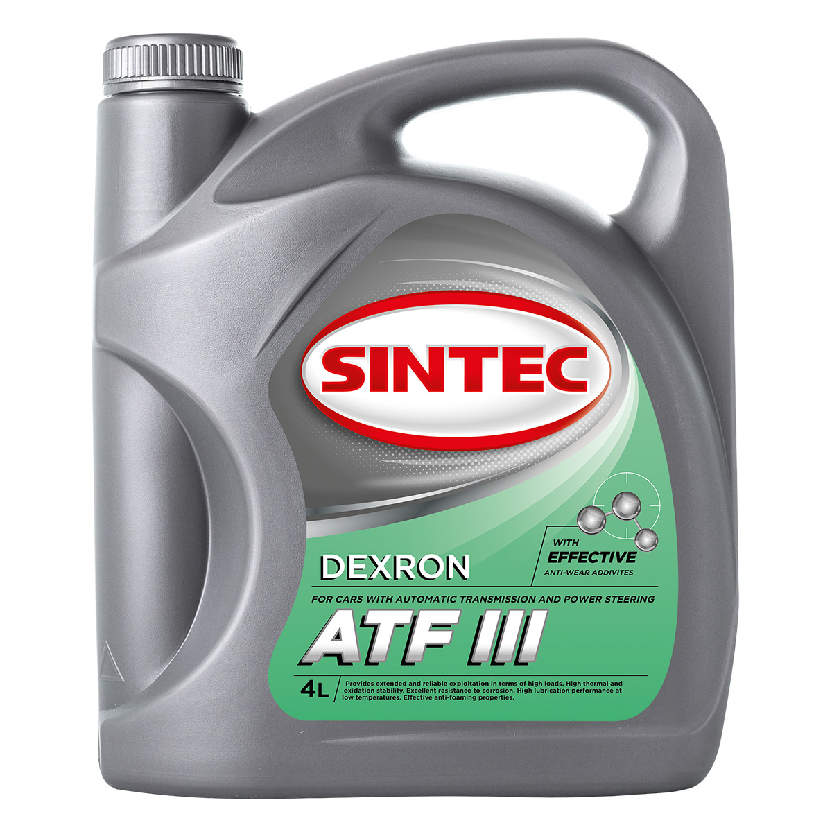 фото Трансмиссионное масло SINTEC ATF DEXRON III 4л 