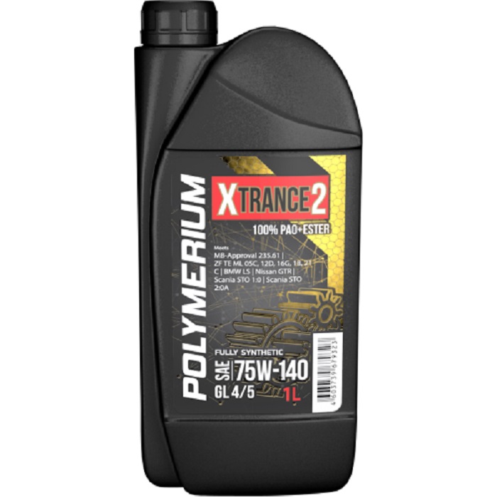 фото Трансмиссионное масло POLYMERIUM XTRANCE2 75W-140 GL4/5 1L 