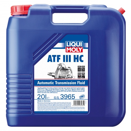 фото Трансмиссионное масло Liqui Moly ATF III HC 20 л 