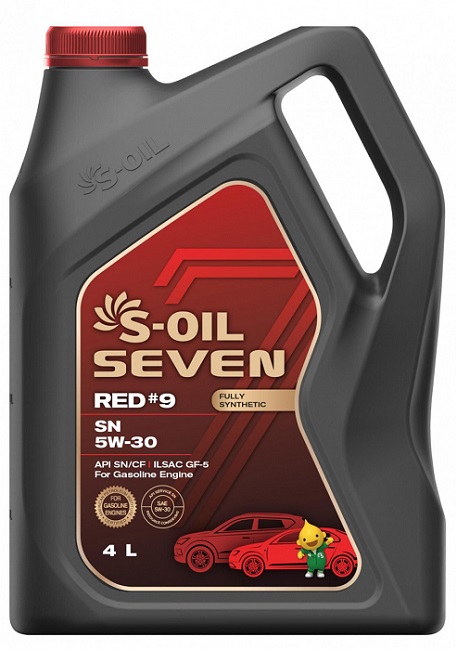 фото Моторное масло S-OIL Seven RED #9 SN PLUS 5W-30 4л. 