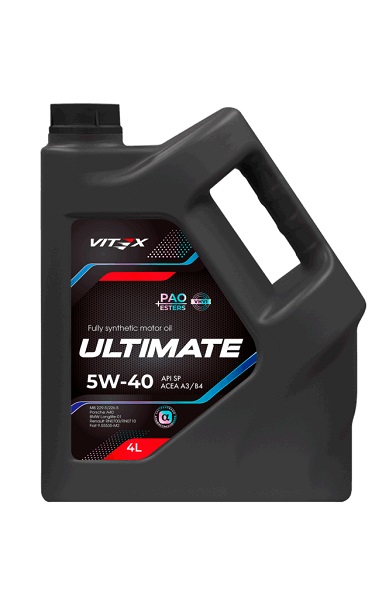 фото Масло моторное Vitex Ultimate 5W-40 SP 4л 