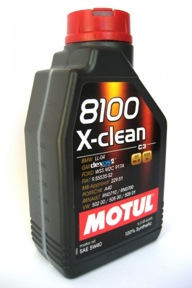 фото Моторное масло MOTUL 8100 X Clean 5W-40 A3/B4/C3 2л 