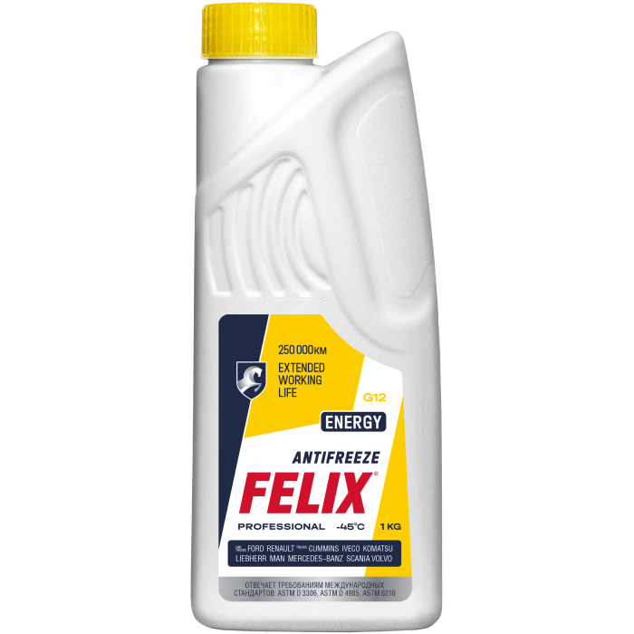 фото Антифриз FELIX Energy G12+, желтый -45°С 1кг 