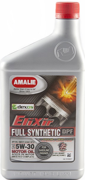 фото Моторное масло Amalie SAE 5W-30 Elixir Full Synthetic 0,946л  