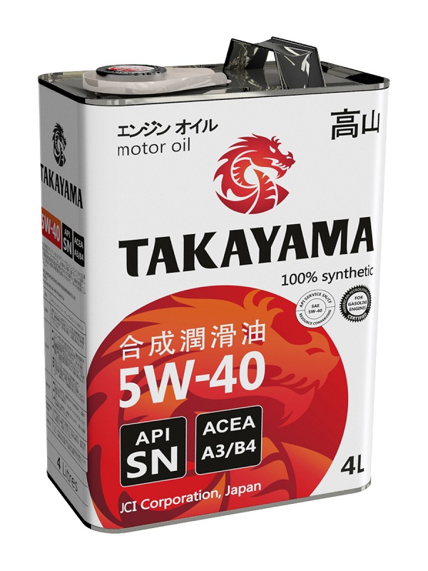 фото Моторное масло TAKAYAMA Synt SN/CF 5W-40 A3/B4 4+1л 