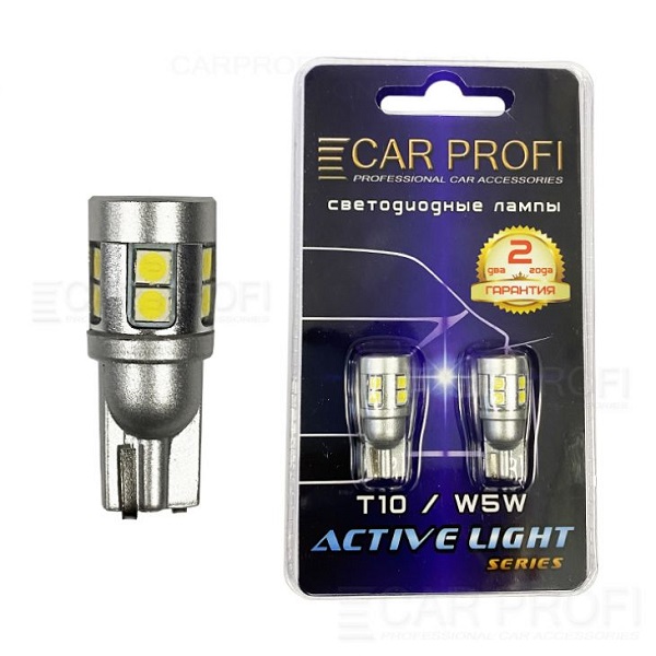 фото Светодиодные лампы CAR PROFI Active Light T10 15W LED Can Bus no polarity 9-40V 