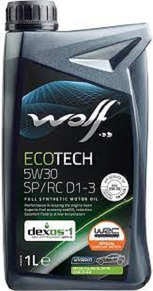 фото Моторное масло WOLF Ecotech 5W-30 SP/RS D1-3 1л 