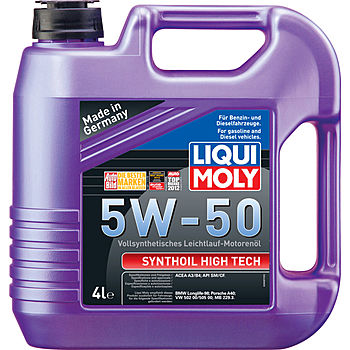 Картинка Моторное масло Liqui Moly Synthoil High Tech 5W-50 SM/CF 4л 