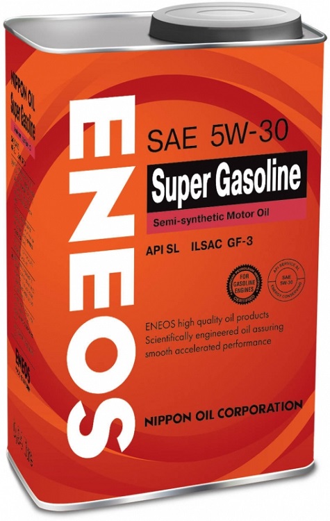 Картинка Моторное масло ENEOS Super Gasoline SL 5W-30 4л 