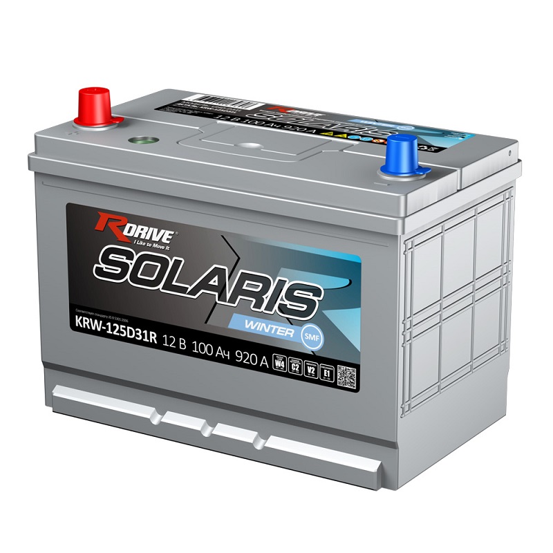 фото Аккумулятор RDrive SOLARIS WINTER SMF KRW-125D31R 100 Ач 920А п.п. 