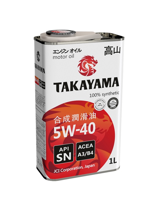 фото Моторное масло TAKAYAMA Synt SN/CF 5W-40 A3/B4 1л 