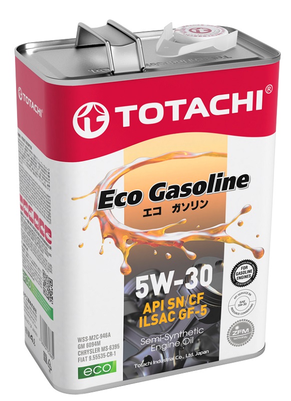 фото Моторное масло TOTACHI Eco Gasoline Semi-Synthetic SN/CF 5W-30 4л 