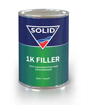 фото Грунт однокомпонентный Solid 1K Filler серый 800 мл 