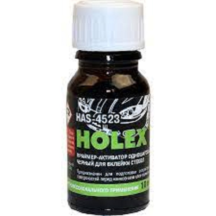 фото Праймер-активатор для вклейки стекол одношаговый черный Holex 10мл  