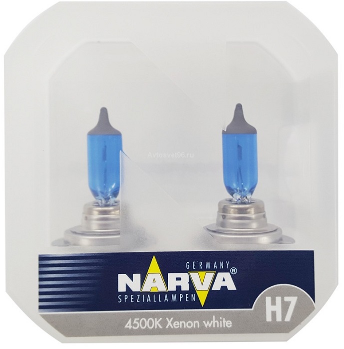 фото Автолампа NARVA H7 55W Range Power White 4500K 12V 2шт 