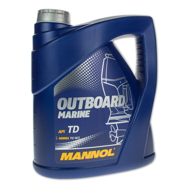 фото Моторное масло Mannol 2T Outboard Marine NMMA TC-W3 4л 