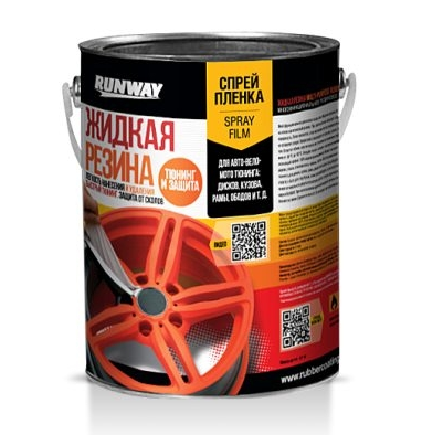 фото Жидкая резина (ведро) 5л. Черный -многофункциональное резиновое покрытие RW6700-5 