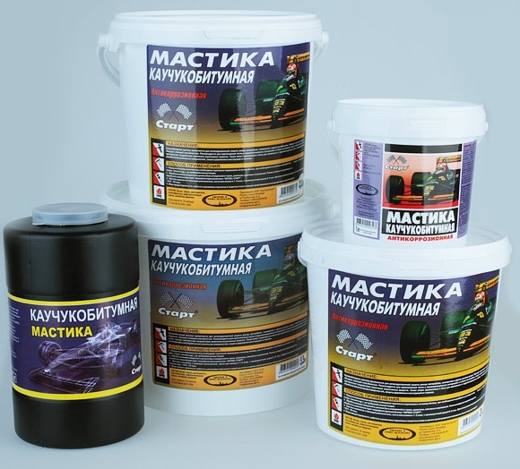 фото Мастика каучукобитумная "Старт" (1л) п/э 