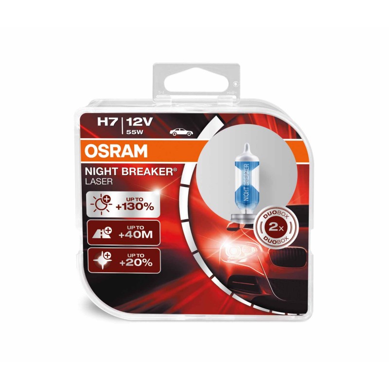 фото Автолампа OSRAM H7 12V-55W Night Breaker Laser +150% 2шт 