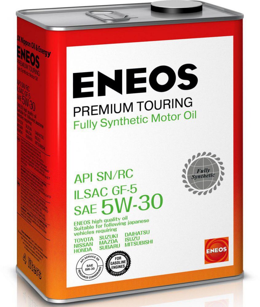 Картинка Моторное масло ENEOS Premium Touring SN 5W-30 4л 