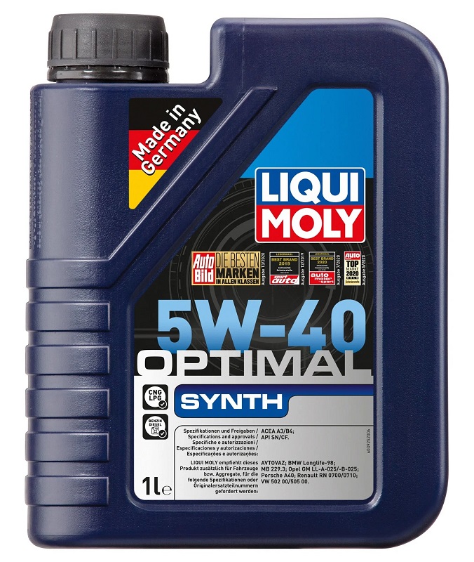 фото Моторное масло Liqui Moly Optimal Synth 5W-40 SN/CF 1л 