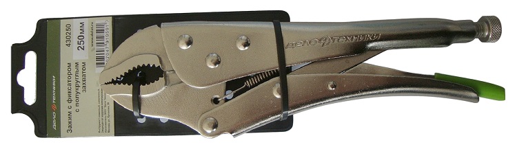 фото Зажим жестянщика 250 "Дело Техники" с фиксатором 430250 