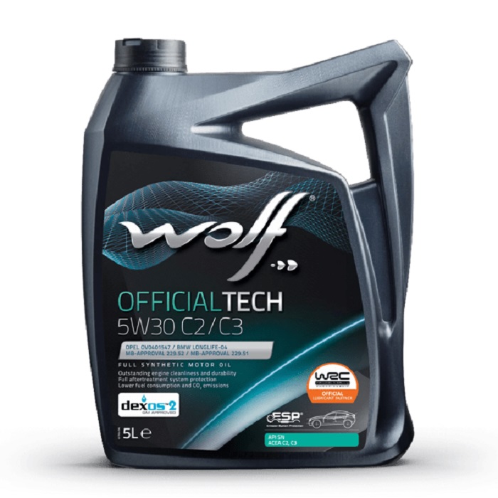 фото Моторное масло WOLF Officialtech 5W-30 C2/C3 5л 