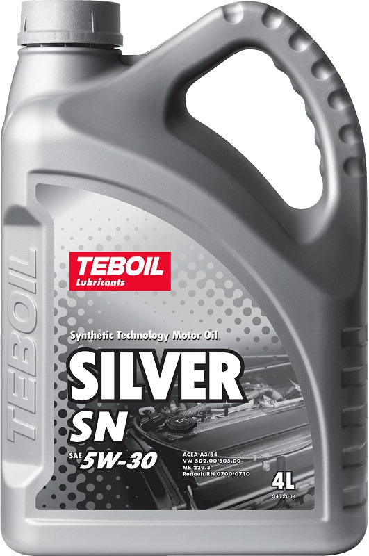 фото Моторное масло TEBOIL SILVER SN 5W-30 4л (п/с) (Россия, Торжок) 