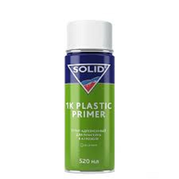 фото Грунт адгезионный для пластика бесцветный в аэрозоли 520мл. Solid 1K Plastic Primer 
