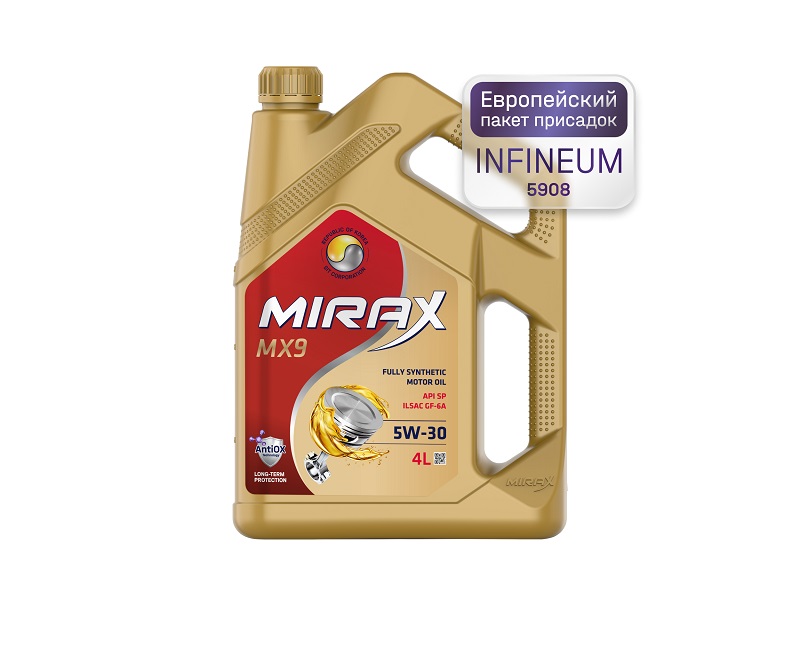 фото Моторное масло Mirax MX9 5W-30 SP GF-6A 4л 