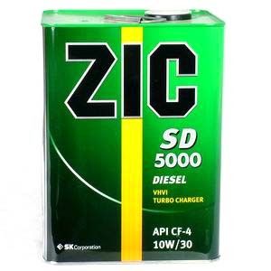 фото Моторное масло ZIC SD 5000 10W-30 CF-4 4л. 