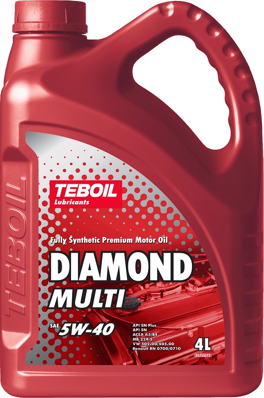 фото Моторное масло TEBOIL DIAMOND MULTI 5W-40 4 л (Россия, Торжок) 