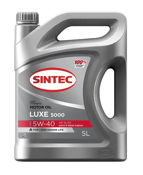 фото Моторное масло SINTEC LUXE 5000 SAE 5W-40 SL/CF 5л 