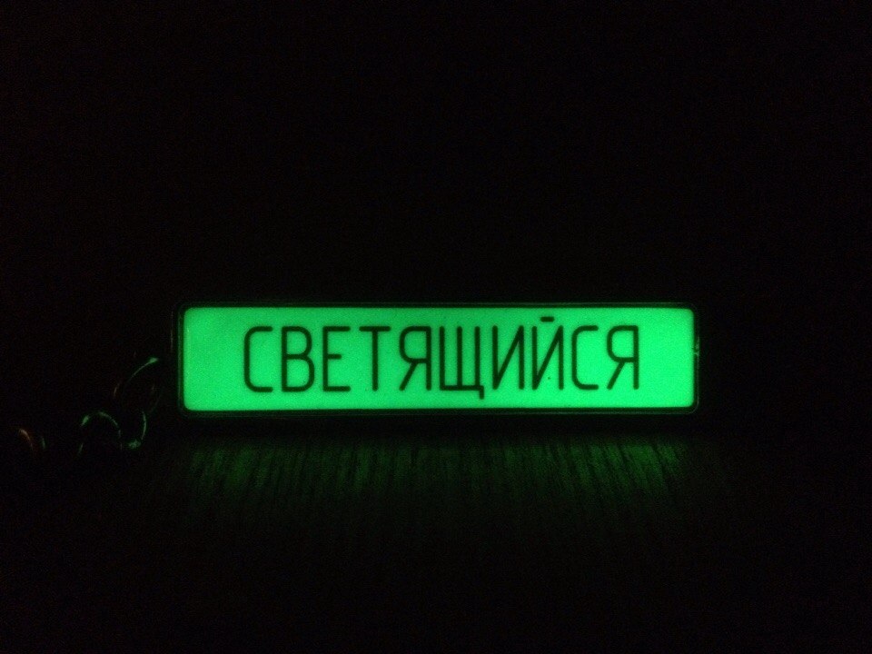 фото Брелок Госномер светящийся 