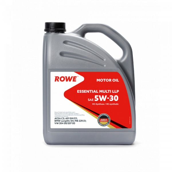 фото Моторное масло ROWE HIGHTEC Essential Multi LLP 5W-30 4л. 