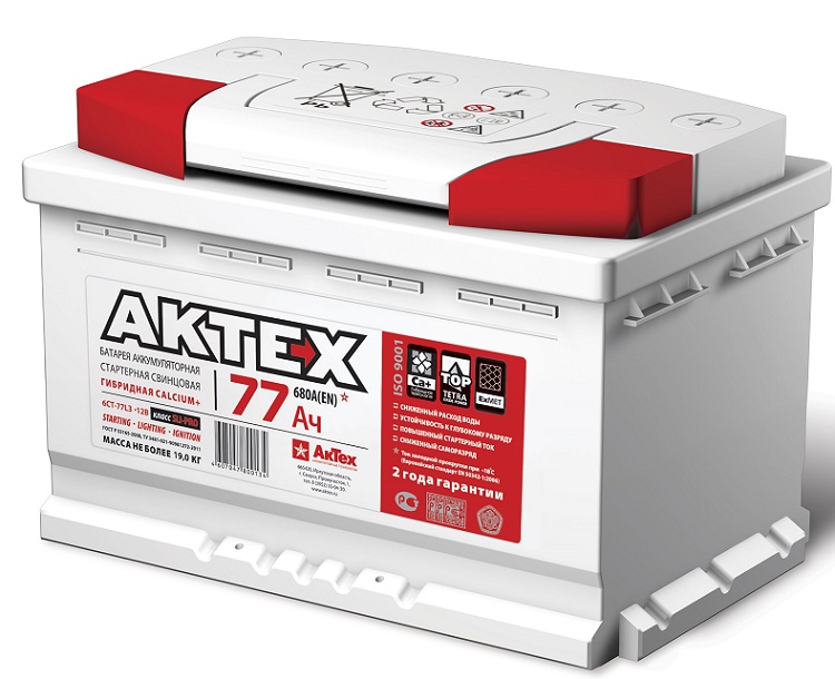 фото Аккумулятор AKTEX EFB 77 Ач 750А о.п. L3 