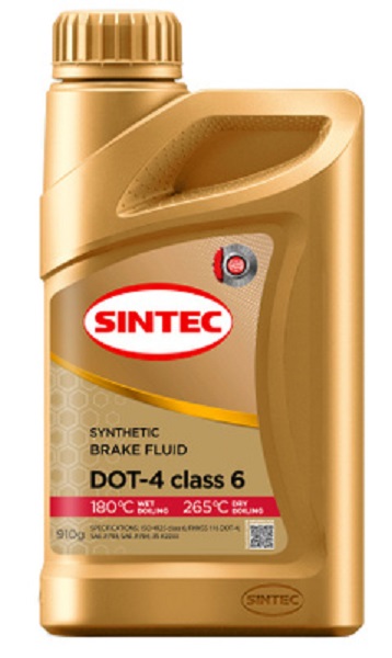 фото Тормозная жидкость Sintec Class 6 DOT 4 910мл 
