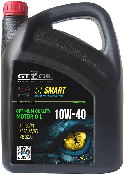 фото Моторное масло GT Oil Smart 10W-40 SL/CF 4л. 