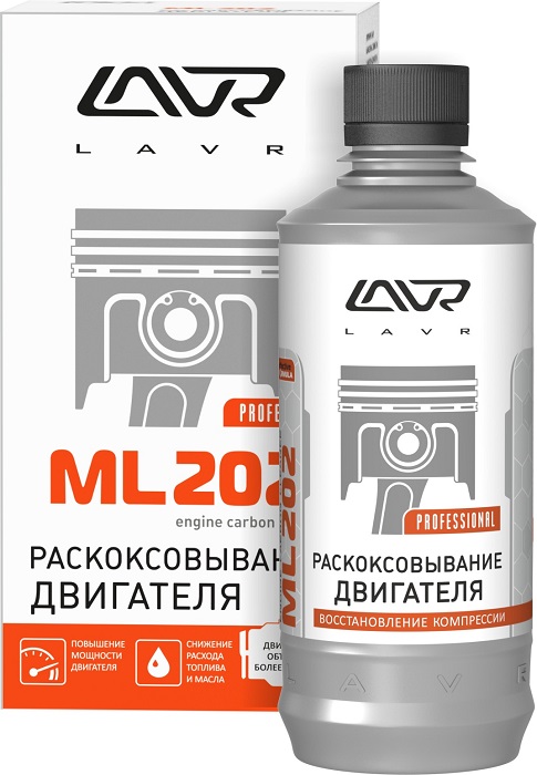 фото Раскоксовывание двигателя LAVR ML202 Anti Coks Fast 330 мл. Ln2504 