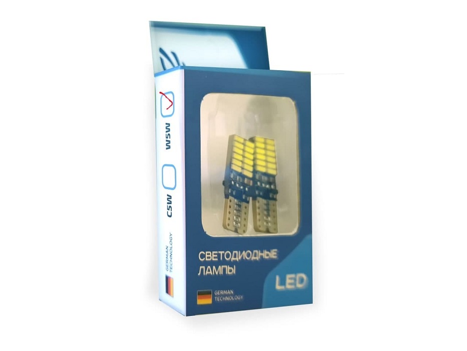 фото Светодиод ClearLight T10 4014-24SMD Canbus 6500K 2шт 