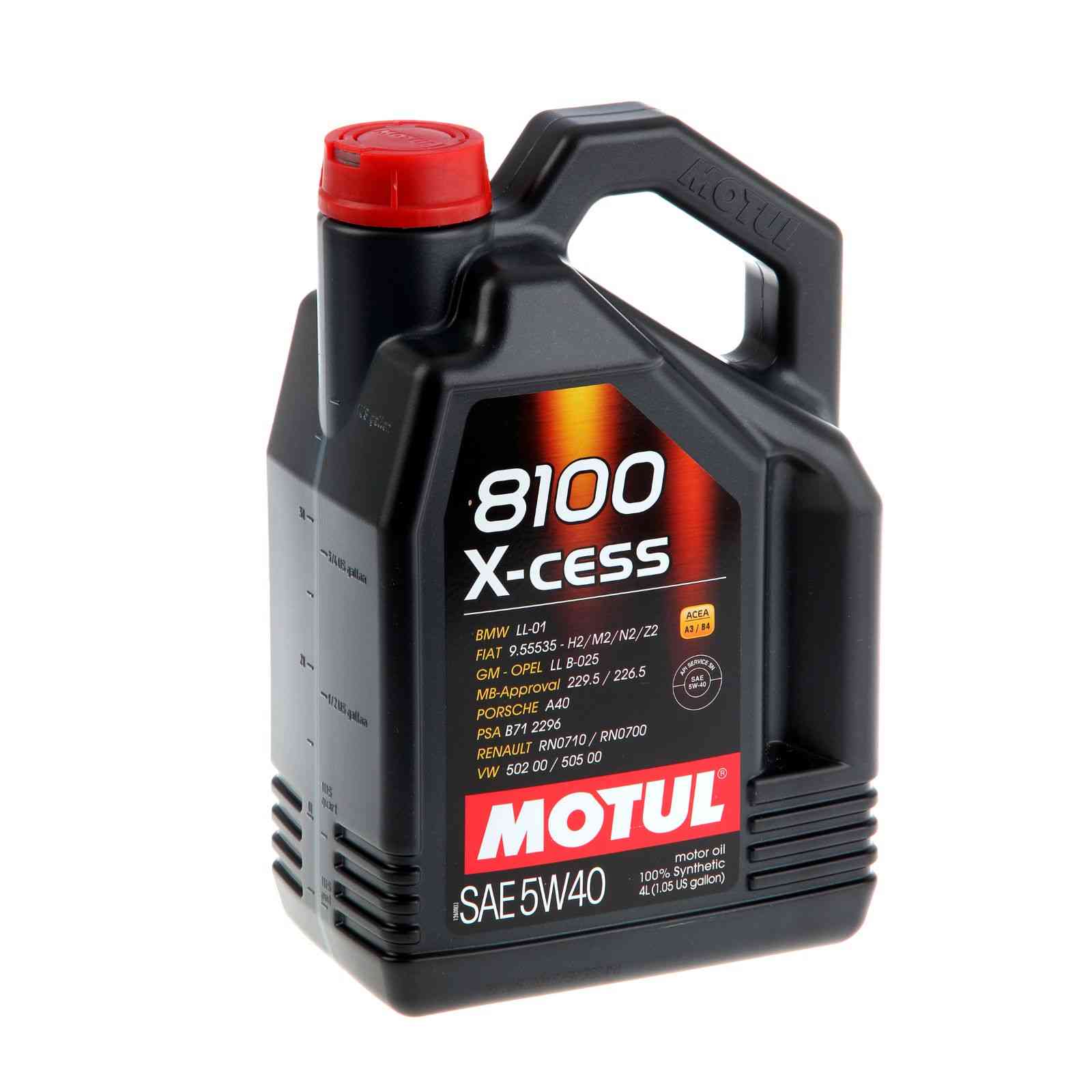 Картинка Моторное масло MOTUL 8100 X cess 5W-40 A3/B4 4л 