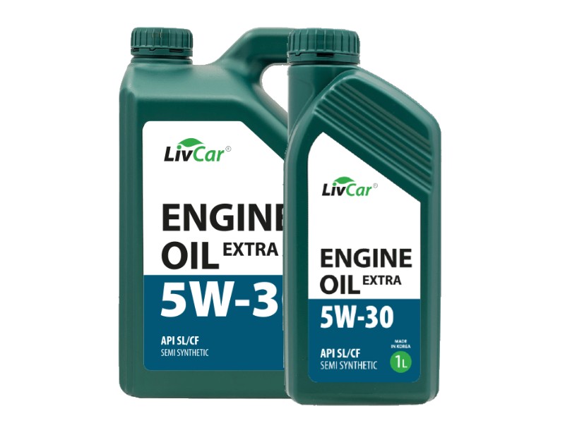 фото Моторное масло LIVCAR ENGINE OIL EXTRA 5W-30 SL/CF 4+1л 